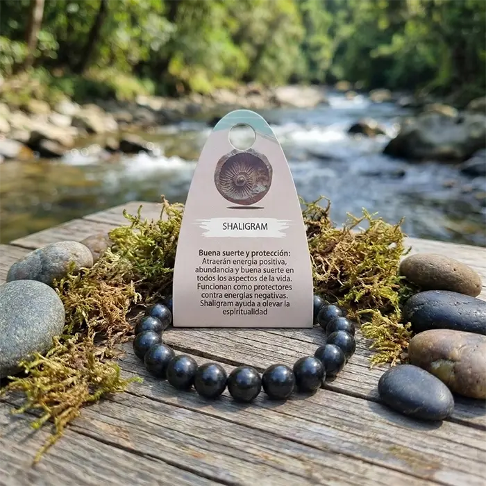 Pulsera de Shaligram Energética – Protección y Armonía AURYSTONE